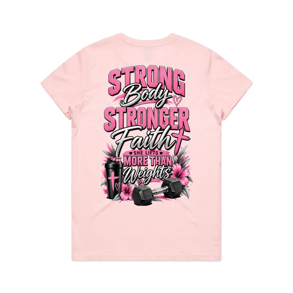 Pink back flat lay