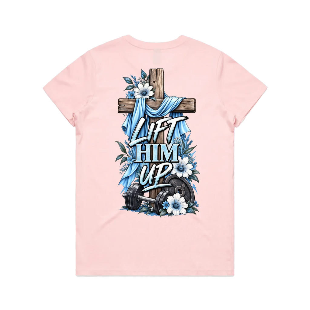 Pink back flat lay