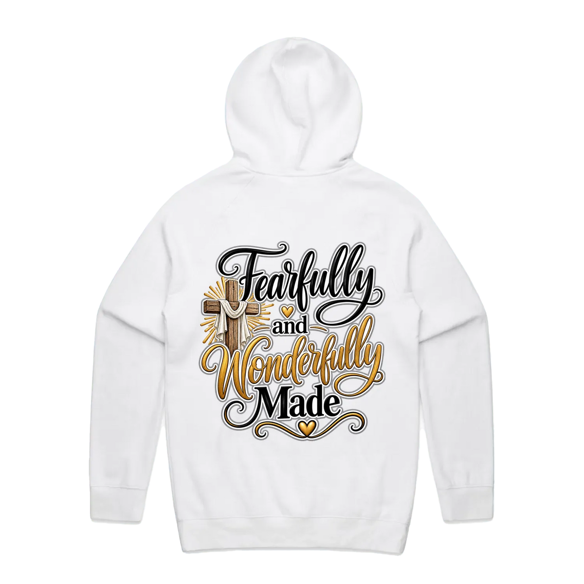 White back flat lay