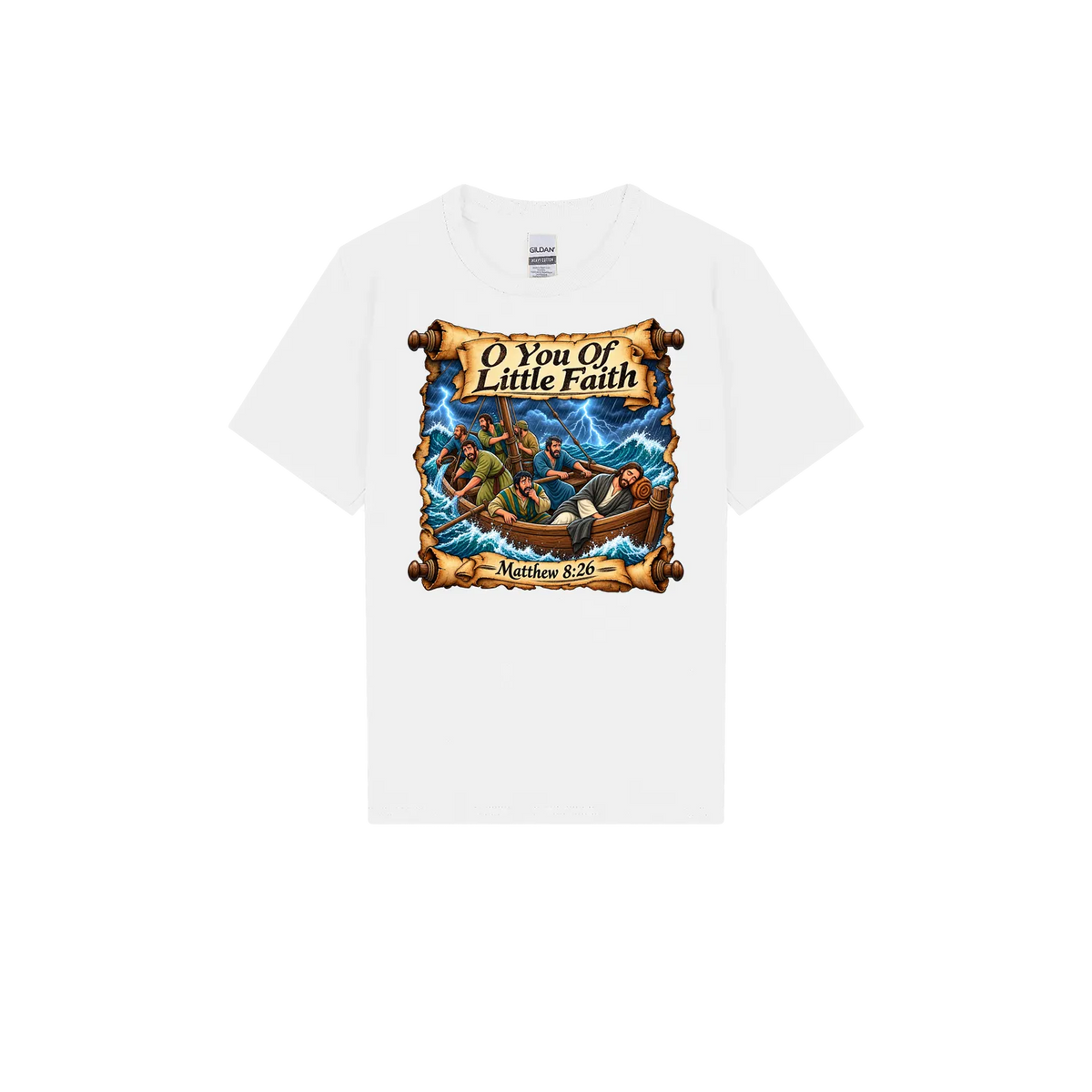 White front flat lay